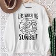 夕日を眺めてみよう スウェットシャツ 年配の女性への贈り物