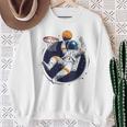 宇宙飛行士 バスケットボール 宇宙 ボール 惑星 銀河 スウェットシャツ 年配の女性への贈り物