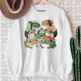寿司 アニメ カエル 寿司好き 長袖tシャツ スウェットシャツ 年配の女性への贈り物