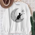 曼荼羅猫tシャツ レディース メンズ ユース 月と星 スウェットシャツ 年配の女性への贈り物