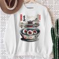 浮世絵ジャパン オカルトホラー ハロウィン 妖怪ラーメン エステ スウェットシャツ 年配の女性への贈り物