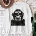 猿の恋人 アート 図面 動物 抽象 グラフィック 猿 スウェットシャツ 年配の女性への贈り物