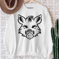 獣 小さなイノシシ 動物 かわいい シンプル ユーモア イノシシ スウェットシャツ 年配の女性への贈り物
