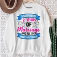 結婚2年 結婚2周年 スウェットシャツ 年配の女性への贈り物