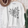 蜘蛛の巣 ハート かわいい ハロウィン ゴス スウェットシャツ 年配の女性への贈り物
