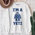 野獣のイエティ 忌まわしい雪だるまのユーモア 私はイエティが大好き I'm A Yeti スウェットシャツ 年配の女性への贈り物