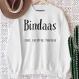 面白いインドの「Bindaas」 スウェットシャツ 年配の女性への贈り物