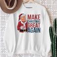 面白いクリスマスグレートアゲイントランプサンタファンusaホリデー 2024 スウェットシャツ 年配の女性への贈り物
