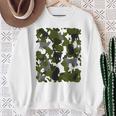 面白い猫のカモフラージュカモフラージュパターンペット猫 スウェットシャツ 年配の女性への贈り物
