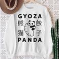 餃子 に抱きつく パンダ かわいい おもしろ 熊猫 キッズ ぎょうざ スウェットシャツ 年配の女性への贈り物