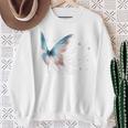 魔法の蝶 エレガント 神秘的な蝶 銀河 星 長袖tシャツ スウェットシャツ 年配の女性への贈り物