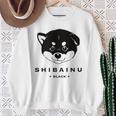 黒柴ちびちゃん かわいい柴犬 スウェットシャツ 年配の女性への贈り物