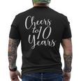 10歳、10歳の誕生日、グループ、10周年記念に乾杯。 メンズTシャツ バックプリント