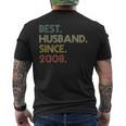 12Th Wedding Anniversary Husbandince 2008 メンズTシャツ バックプリント