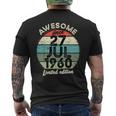 1960年7月27日 65歳の誕生日 65歳 2025年 誕生日 メンズTシャツ バックプリント