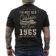 1965年生まれ、60歳の誕生日、クラシックカー メンズTシャツ バックプリント