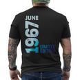 1967年6月、1967年レトロ、1967年ヴィンテージ限定版、1967年。 メンズTシャツ バックプリント