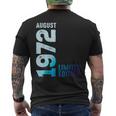 1972年8月 1972年 レトロ 1972年ヴィンテージ限定版 メンズTシャツ バックプリント