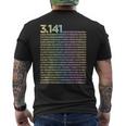 314 数学 物理学 314 円周率の日 メンズTシャツ バックプリント