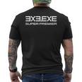 3X3Exeuper Premier ビッグロゴ メンズTシャツ バックプリント