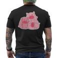 3匹の小さな豚 メンズTシャツ バックプリント