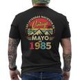 40 Años Cumpleañosintage Nacido En Mayo 1985 Camiseta Hombre Estampado Espalda