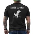 404 エラーコスチューム Not Found シャツ 面白い ハロウィン インターネット メンズTシャツ バックプリント