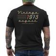 50歳の誕生日プレゼント 男性用 1975年8月 50歳 誕生日 メンズTシャツ バックプリント