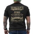 50歳の誕生日プレゼント 男性神話 1975年6月 メンズTシャツ バックプリント