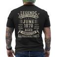 55歳の男性への誕生日プレゼント 55歳 誕生日 1970年6月 メンズTシャツ バックプリント