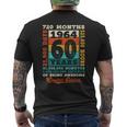 60 Years 720 Months Of Being Awesome Born 1964 60歳の誕生日 メンズTシャツ バックプリント