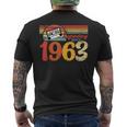 60 年代の誕生日パーティー パーティー 62 歳の誕生日ヴィンテージ 1963 メンズTシャツ バックプリント