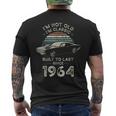 61歳の誕生日 1964年クラシックカー メンズTシャツ バックプリント