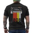 808 ドラム マシン 音楽 ビーツ メンズTシャツ バックプリント