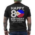 80歳の誕生日おめでとうタテイ・ディゴン・ドゥテルテ Prrd フリー・ドゥテルテ メンズTシャツ バックプリント
