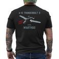 A-10 Warthog アタックジェット A-10 サンダーボルト メンズTシャツ バックプリント