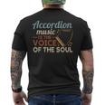 Accordion Music Is Theoice Of Theoul アコーディオン メンズTシャツ バックプリント