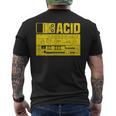 Acid Tb303 ベースペダル アナログシンセサイザー Dj Nerd メンズTシャツ バックプリント