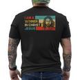 I Am A Winner In Jesus Krist God Faith Jesus メンズTシャツ バックプリント