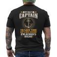 I Am The Captain メンズTシャツ バックプリント