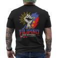I Am Not A Filipino For Nothing ファイトサポーター サラ・ドゥテルテ メンズTシャツ バックプリント