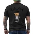 Angry Bad Boystyle Cool Teddy Bear Bad Boy Graphic メンズTシャツ バックプリント