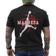 Apoyo Aficionado Baloncesto Manresa Cataluña Basketball Camiseta Hombre Estampado Espalda