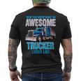 Awesome Trucker セミトラックドライバー ビッグリグ トラッカー メンズTシャツ バックプリント