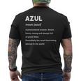 Azul 名前 メンズTシャツ バックプリント