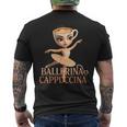 Ballerina Cappuccina Brainrot メンズTシャツ バックプリント