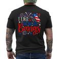 I Like How He Bangs 4Th Of July Fireworks Couples Men's T-shirt Back Print