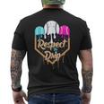 Baseball Drip Boys Ice Cream Waffle Home Plate Respect Drip Men's T-shirt Back Print
