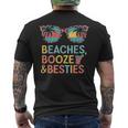 Beaches Booze Besties 夏休み 旅行 ギフト メンズTシャツ バックプリント