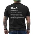 Beck ネームシャツ メンズTシャツ バックプリント